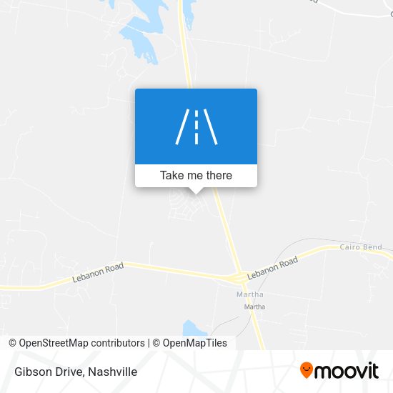 Mapa de Gibson Drive