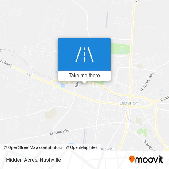 Mapa de Hidden Acres