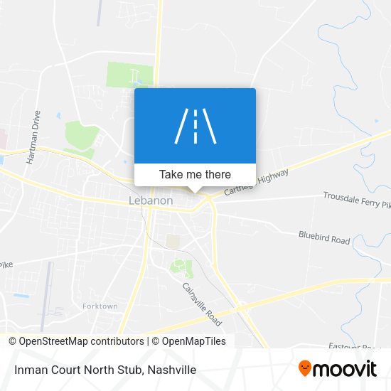 Inman Court North Stub map