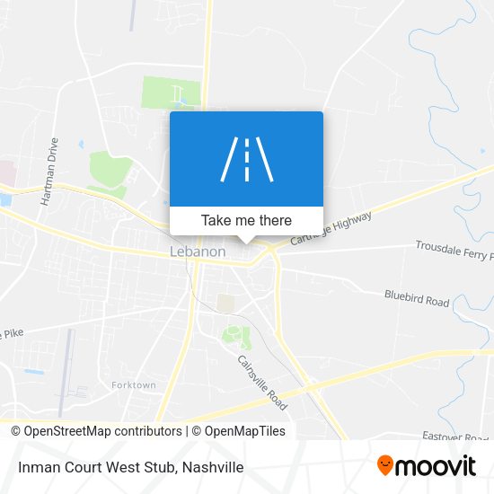 Inman Court West Stub map