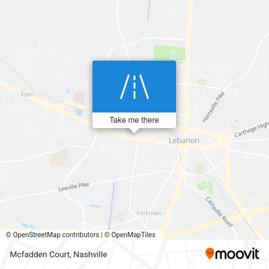 Mapa de Mcfadden Court