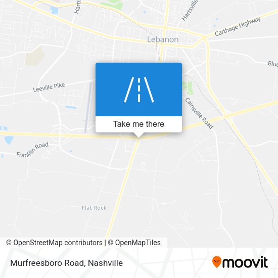Murfreesboro Road map