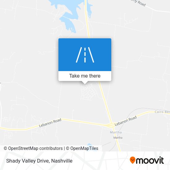Shady Valley Drive map