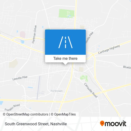 Mapa de South Greenwood Street