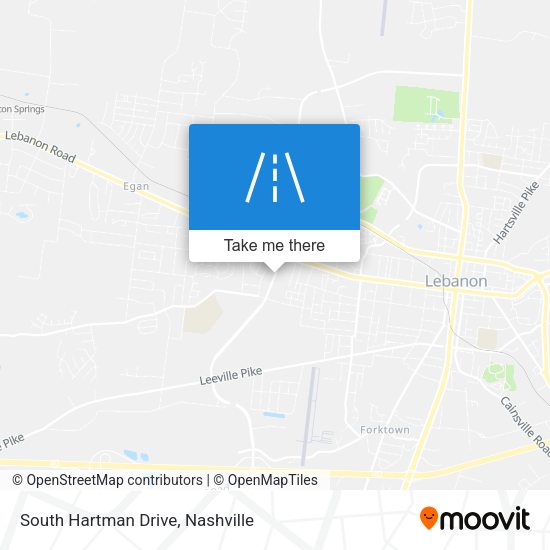 South Hartman Drive map