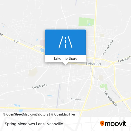 Spring Meadows Lane map