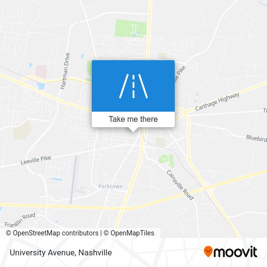 Mapa de University Avenue