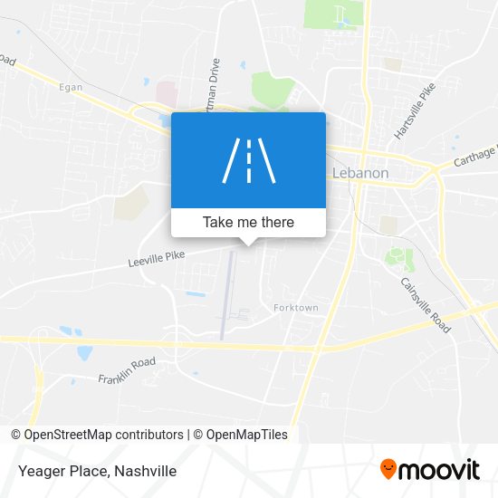 Mapa de Yeager Place