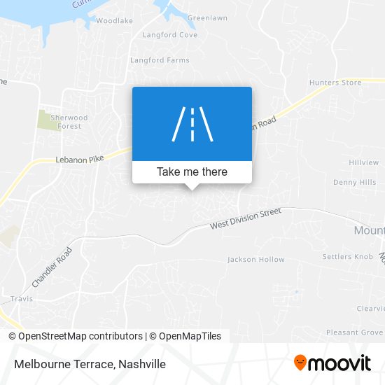 Melbourne Terrace map