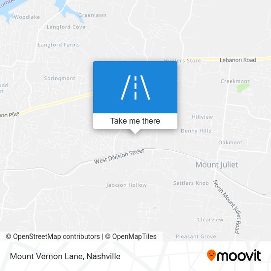 Mapa de Mount Vernon Lane
