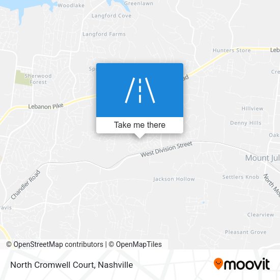 Mapa de North Cromwell Court
