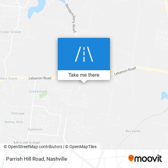 Parrish Hill Road map