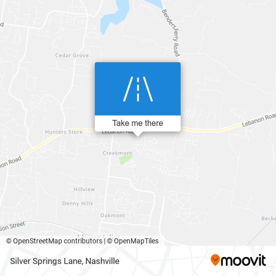 Silver Springs Lane map