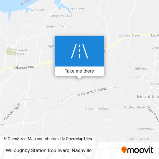 Mapa de Willoughby Station Boulevard