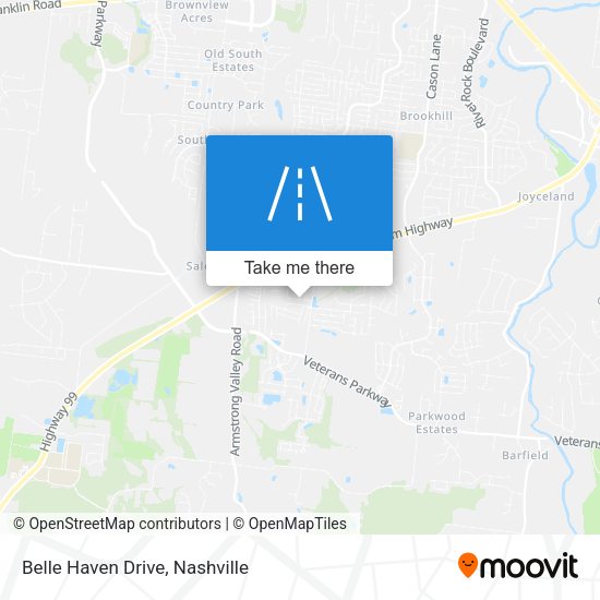 Belle Haven Drive map