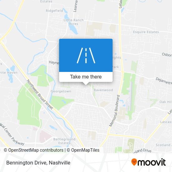 Bennington Drive map