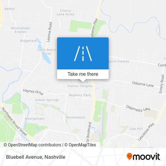 Mapa de Bluebell Avenue