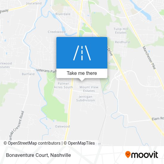 Mapa de Bonaventure Court