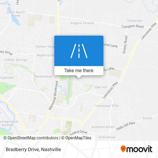 Mapa de Bradberry Drive