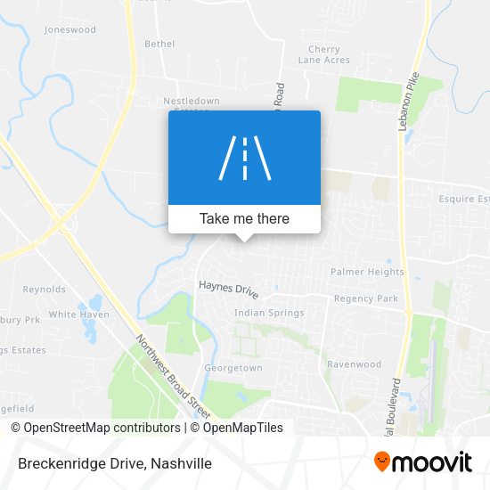 Mapa de Breckenridge Drive