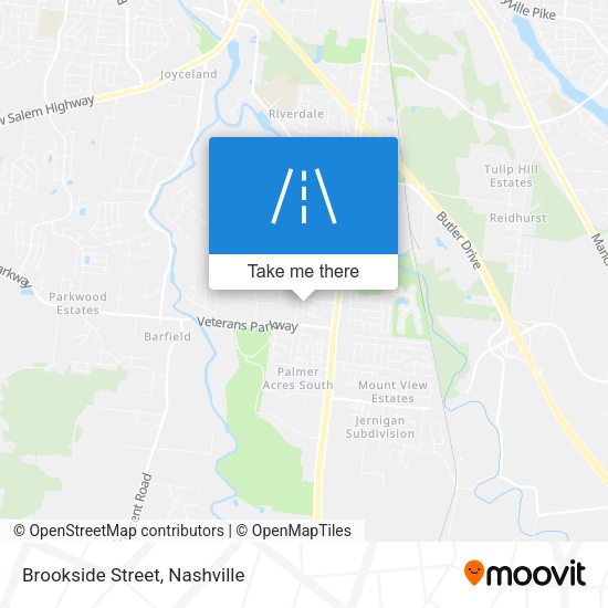 Brookside Street map