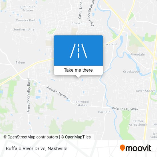 Buffalo River Drive map