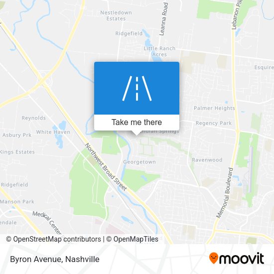 Mapa de Byron Avenue