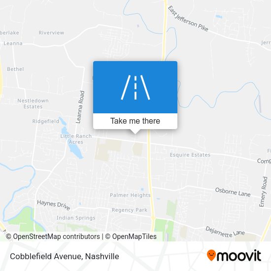 Cobblefield Avenue map