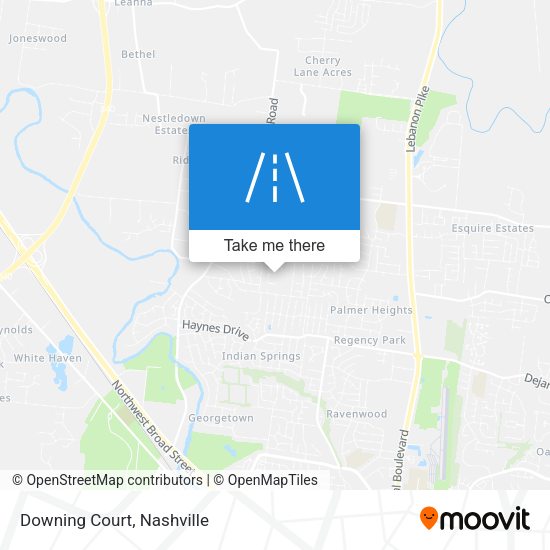 Downing Court map