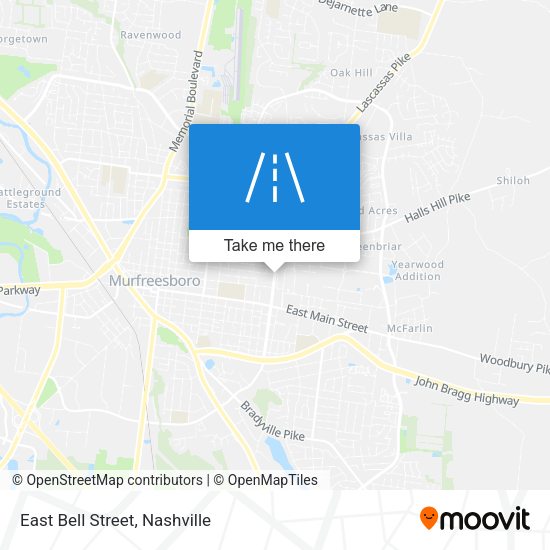 East Bell Street map