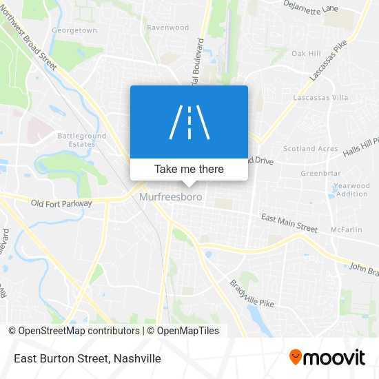 Mapa de East Burton Street