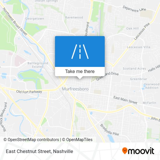 East Chestnut Street map
