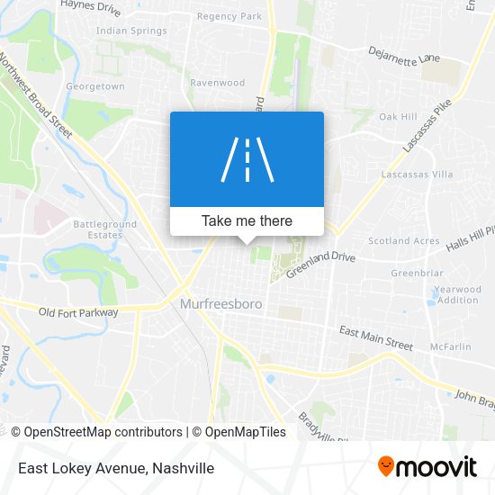 East Lokey Avenue map