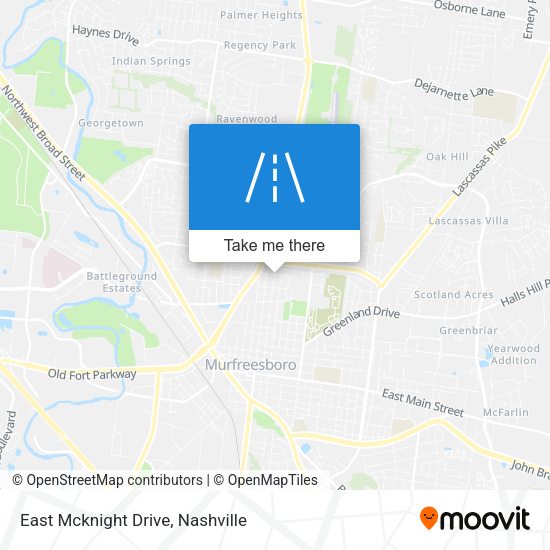 East Mcknight Drive map