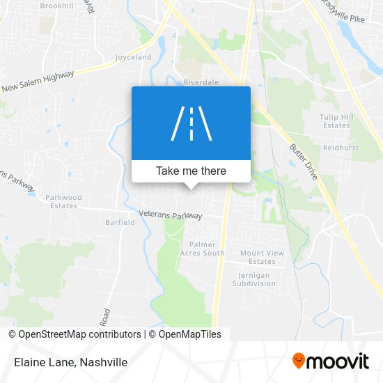 Mapa de Elaine Lane
