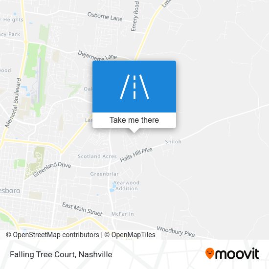 Falling Tree Court map