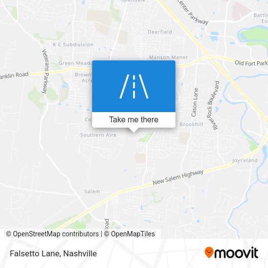Mapa de Falsetto Lane