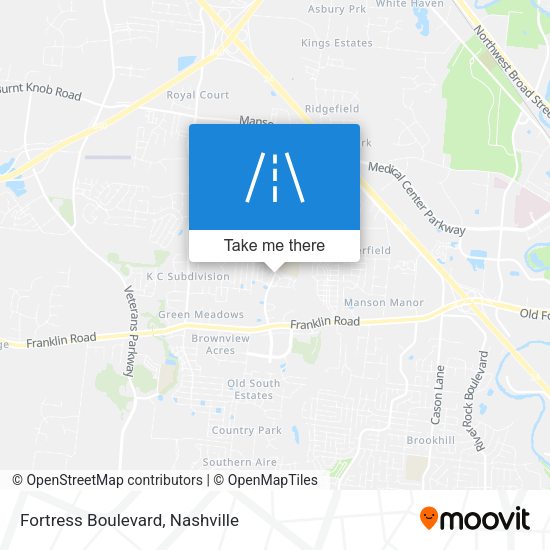 Fortress Boulevard map