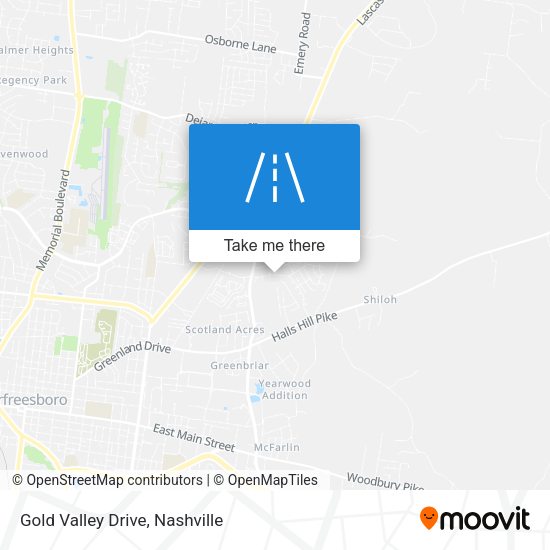 Mapa de Gold Valley Drive