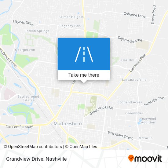 Mapa de Grandview Drive