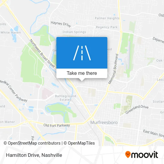 Hamilton Drive map