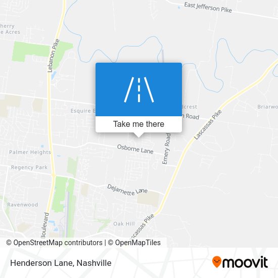 Mapa de Henderson Lane