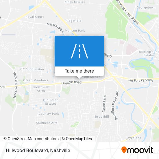 Mapa de Hillwood Boulevard