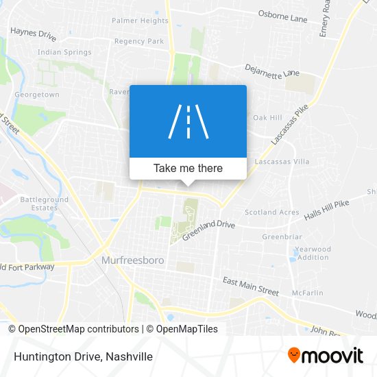 Mapa de Huntington Drive
