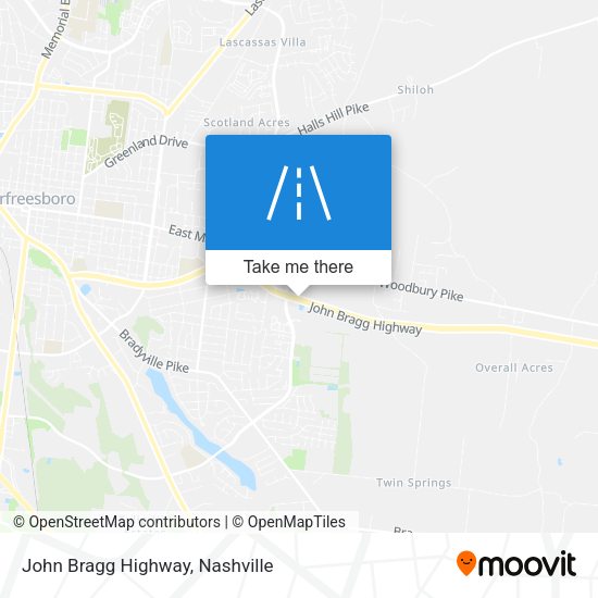 John Bragg Highway map