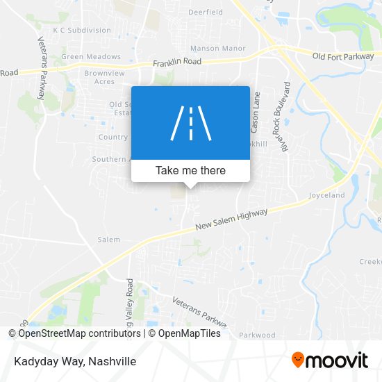 Kadyday Way map