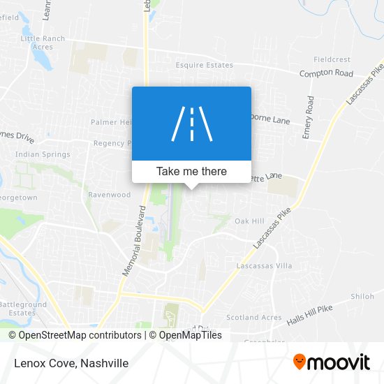Mapa de Lenox Cove