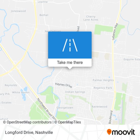 Mapa de Longford Drive