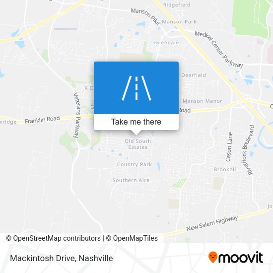 Mapa de Mackintosh Drive