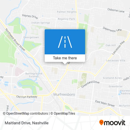 Maitland Drive map